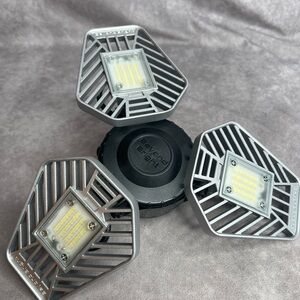 Beyond Bright LED Garage Light 3-Panel Adjustable 4000 Lumens 40W Ceiling Bulb